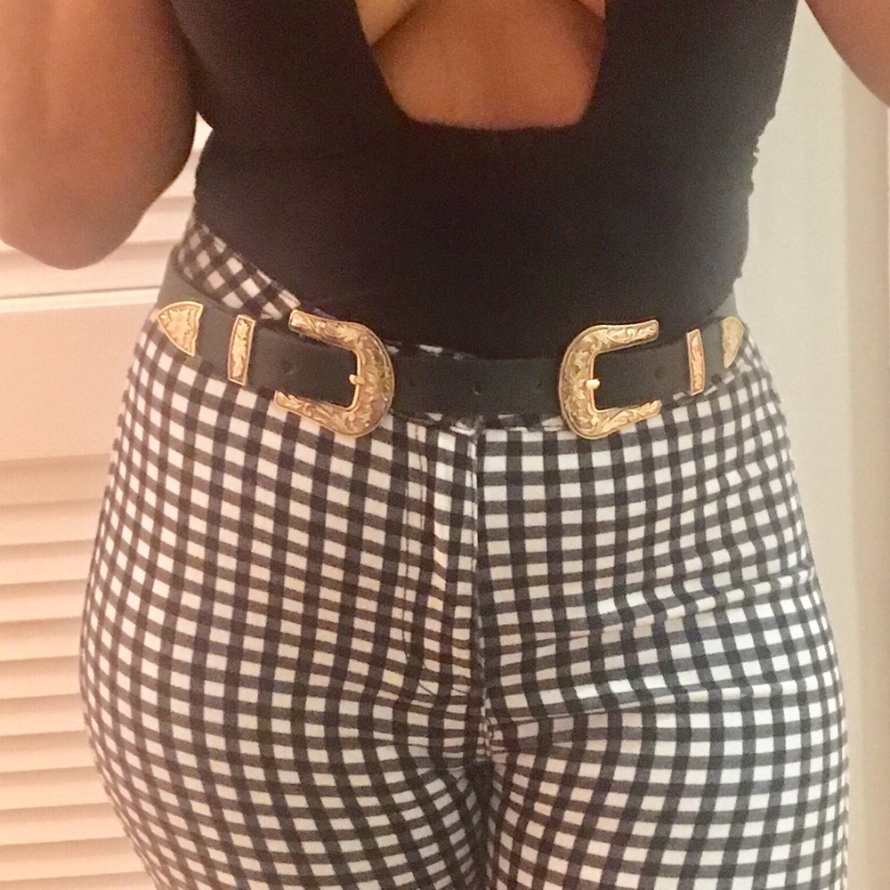 Western DOUBLE BUCKLE Belt